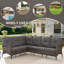  Ensemble de canapé modulaire d'extérieur en forme de L avec chaises de patio, repose-pieds et table d'appoint Valierius-2033204324