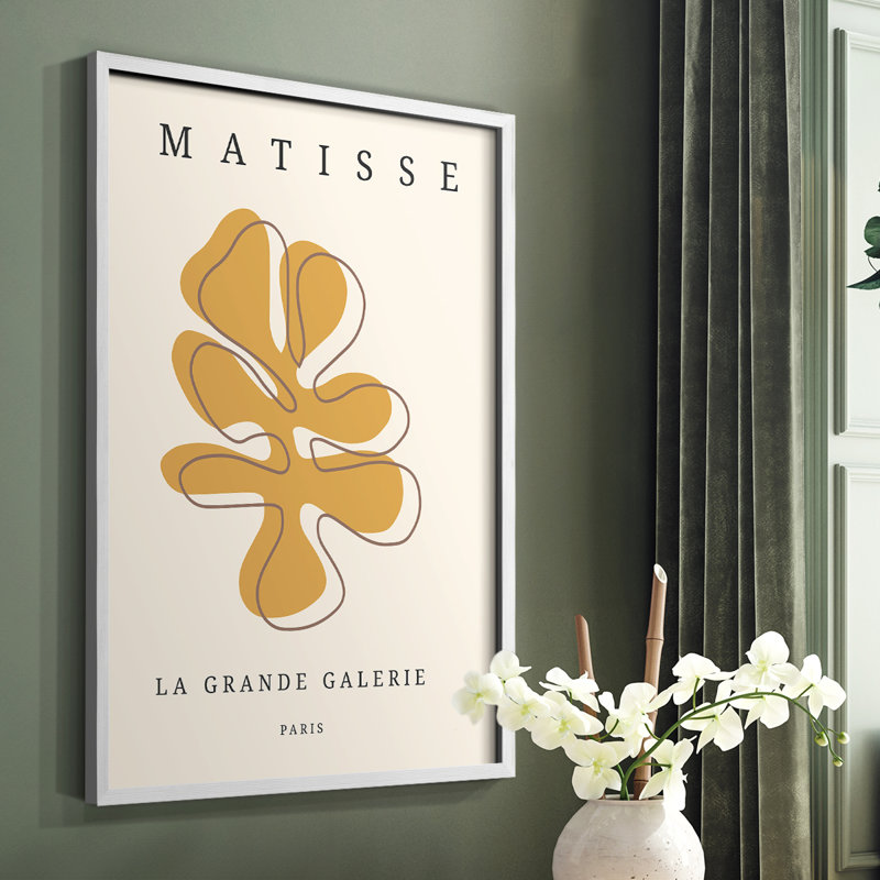 Matisse CECLXVII, reproduction encadrée - bois massif, Blanc, H 28 po x l 22 po