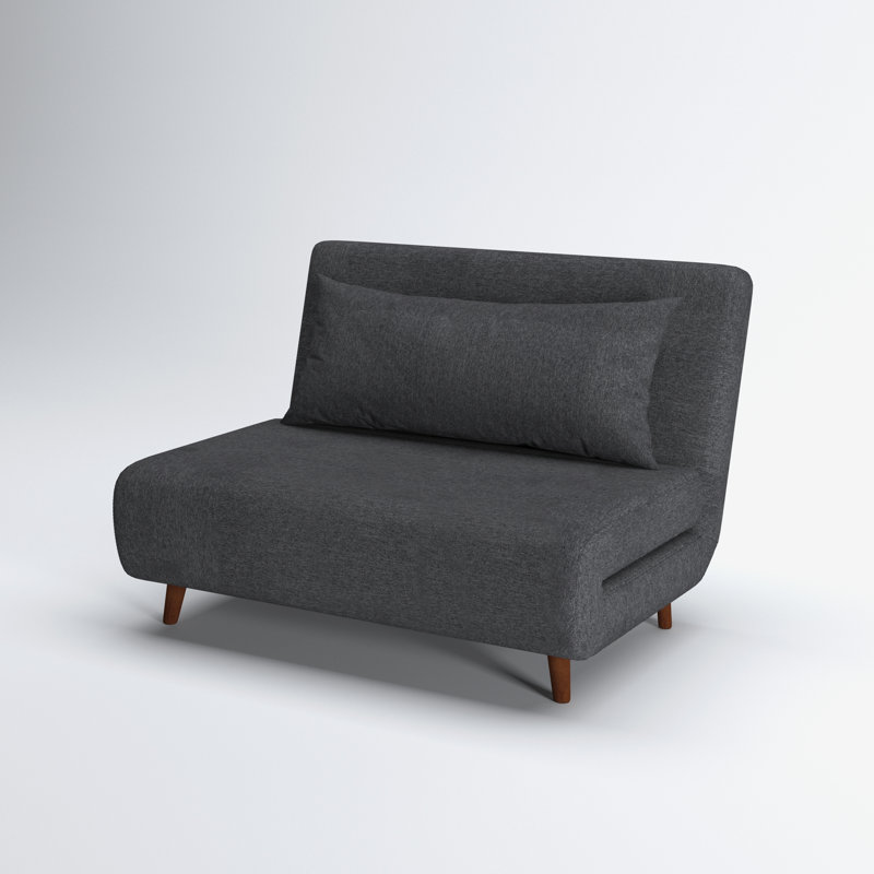 Fauteuil convertible Blago Jacquelyn, Polyester gris