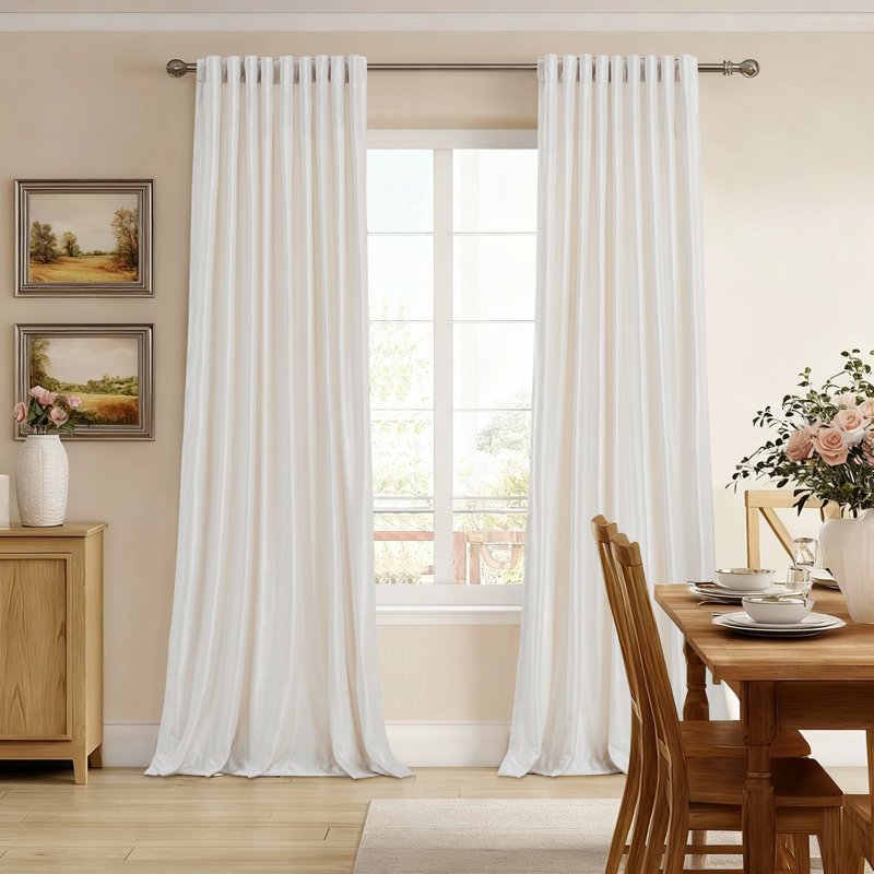 Rideaux isolants et isolants en velours de luxe. Pièce obscurcissant 75% à 95% avec passe-tringle à onglets pour salon (ensemble de 2)