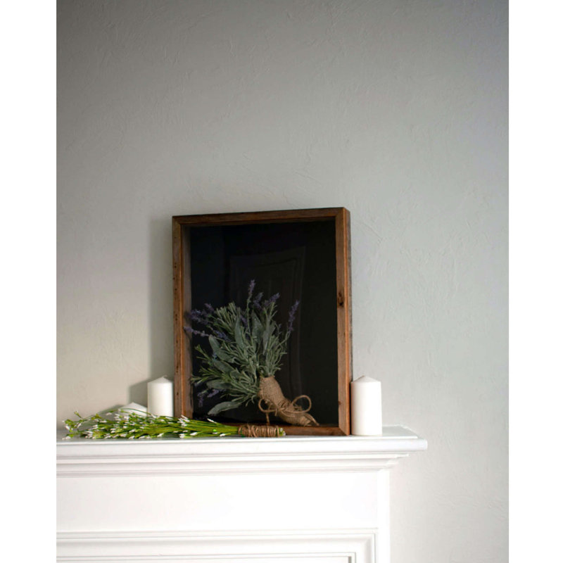 Crumes Solid Wood Shadow Box Picture Frame, Natural, 11.5" H x 9.5" W x 3" D