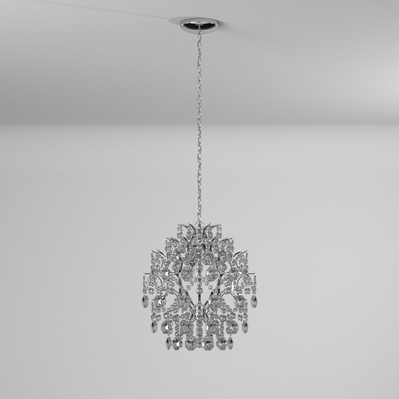 Lustre traditionnel à finition chromée Daniale par House Of Hampton