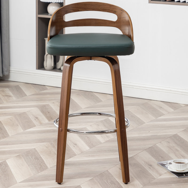 Mahtab Swivel Bar Stool, Bar Stool (76cm Seat Height), Green