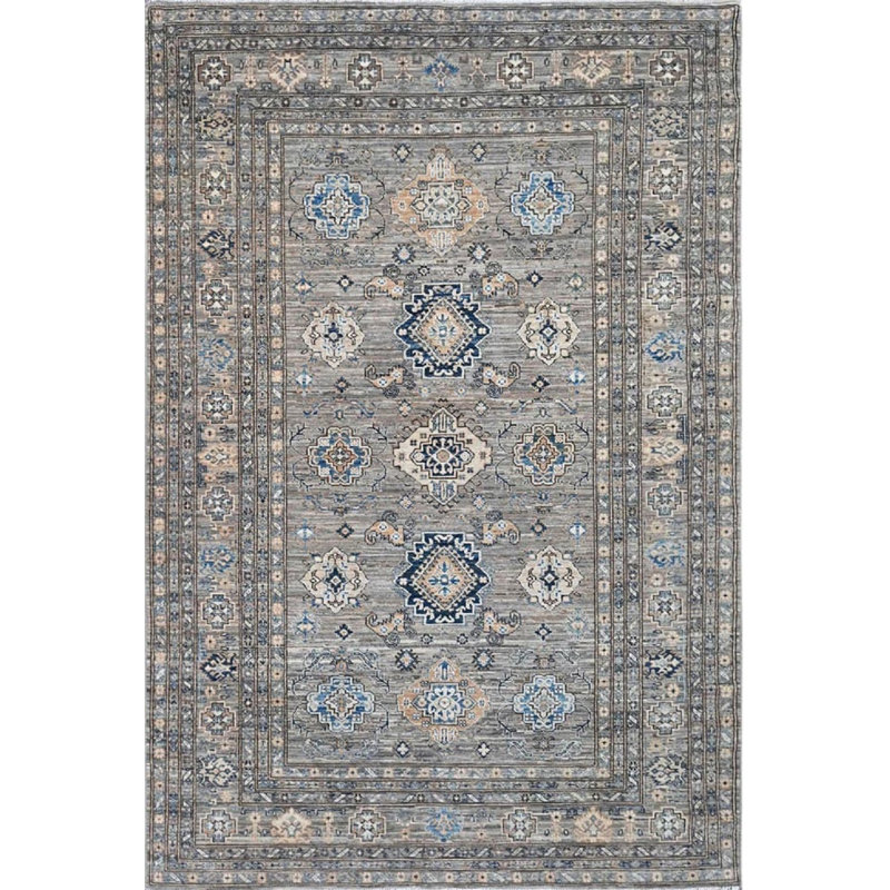 Transitional One-of-a-Kind Rectangle 5'7" X 8'9" Hand Knotted Area Rug