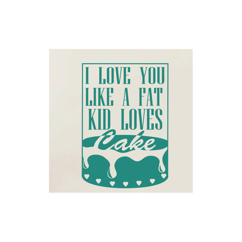 Non-Wall Damaging Wall Decal, Aqua Green, Large