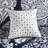 Luxurious Cotton Bedding Set, Indigo Damask, Cal King