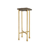 Flying Gold Marble End Table