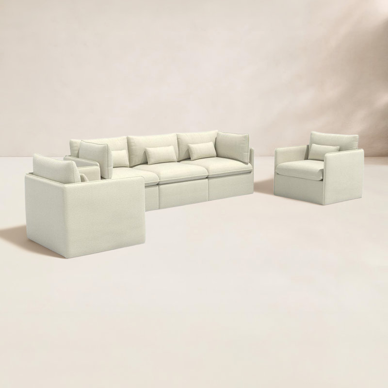 Ensemble de conversation à 5 chaises Valliere