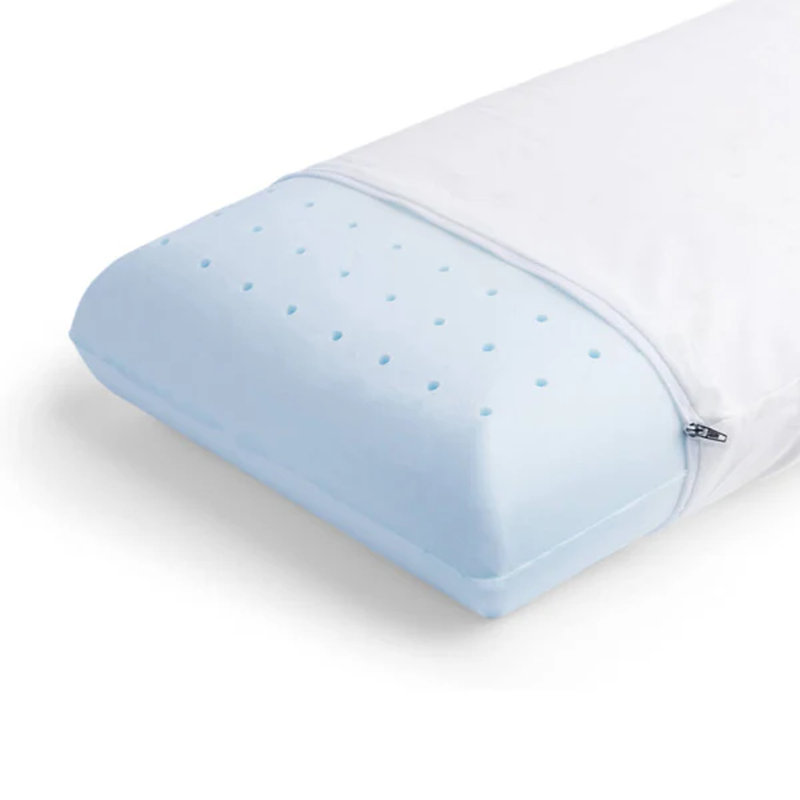 Mediflow Original Hybrid Foam Water Pillows – Set Of 2 Adjustable Waterbase Neck Support Pillows With Memory Foam Comfort & Cotton Covers (50 × 70 Cm, Pair)