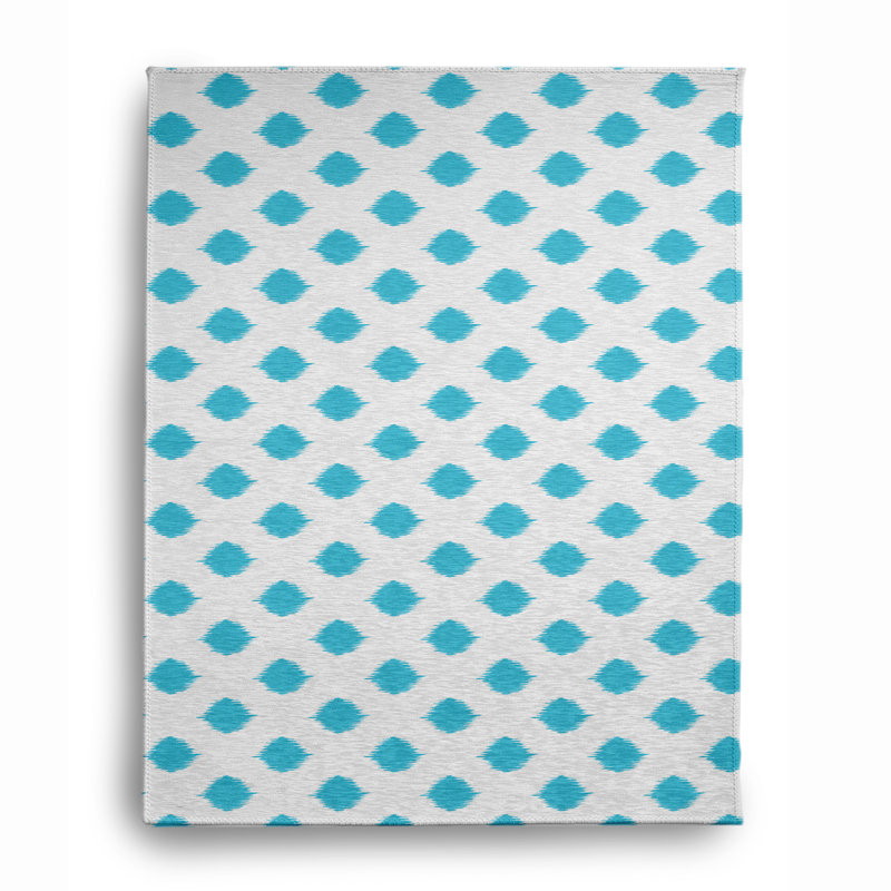 Maisha Chenille Polka Dots Indoor Rug, Rectangle 5' x 7'