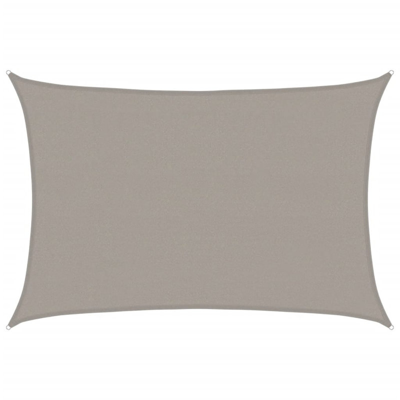 4m x 5m Rectangle Shade Sail, Grey