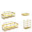 Gold 5-pack Rustproof Stainless Steel Shower Caddy