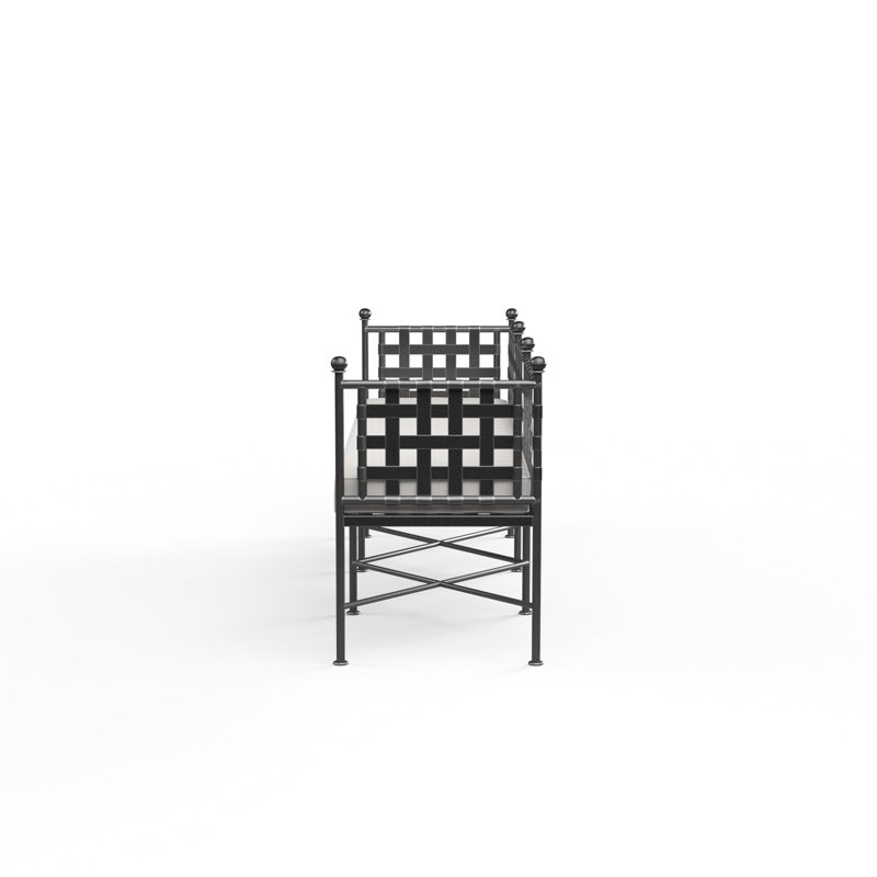 Provence Outdoor Bench, Canvas Flax Sunbrella®