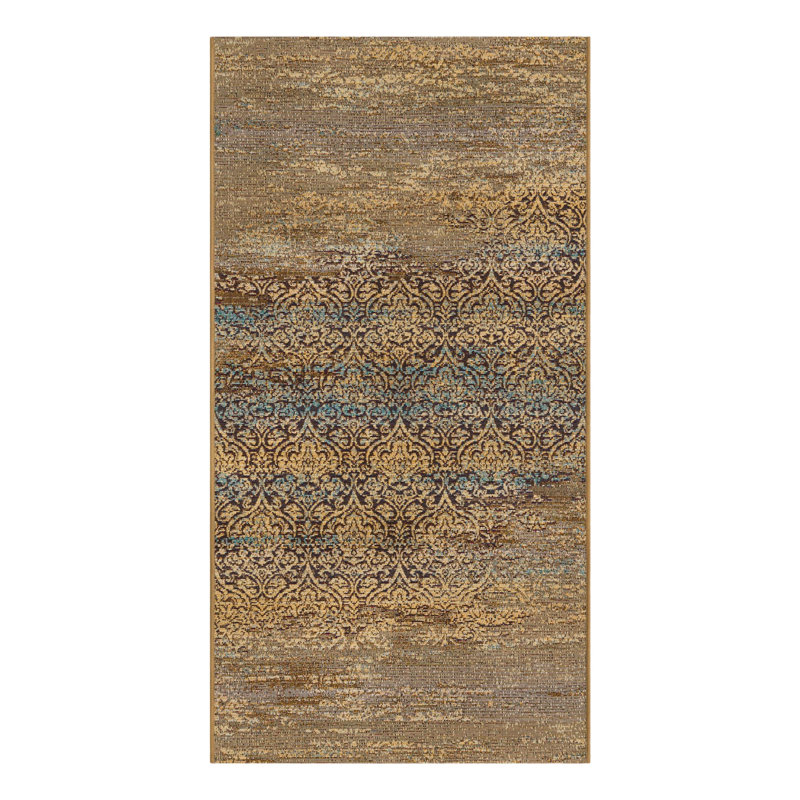 Tapis intérieur / extérieur beige Newt, Tapis de couloir 2 pi 7 po x 5 pi 3 po