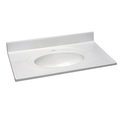 Cultured Marble Vanity Top with Backsplash