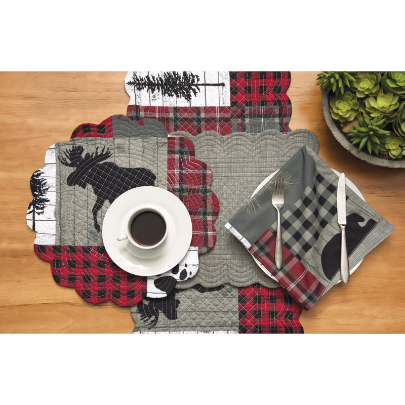 Aleise 100% Cotton Patchwork Square Napkin