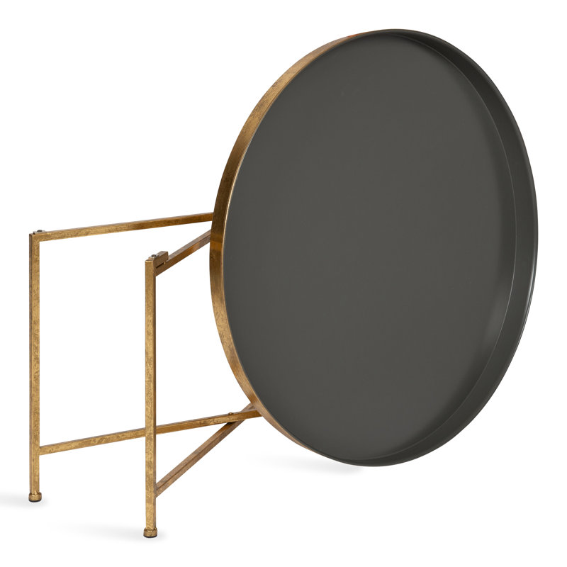 Ekta Lift Top Cross Legs Coffee Table, Gold, Gray