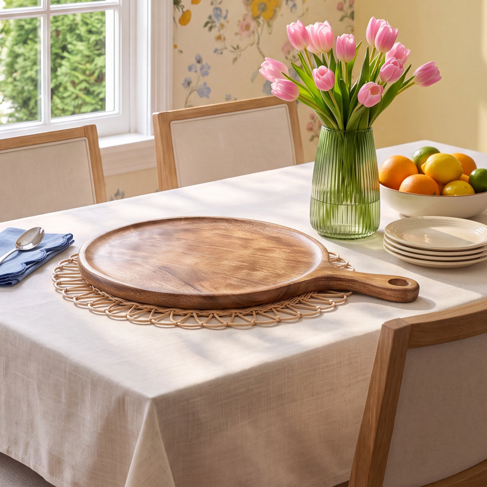 Orchard Acacia Wood Paddle Cutting Board, Brown