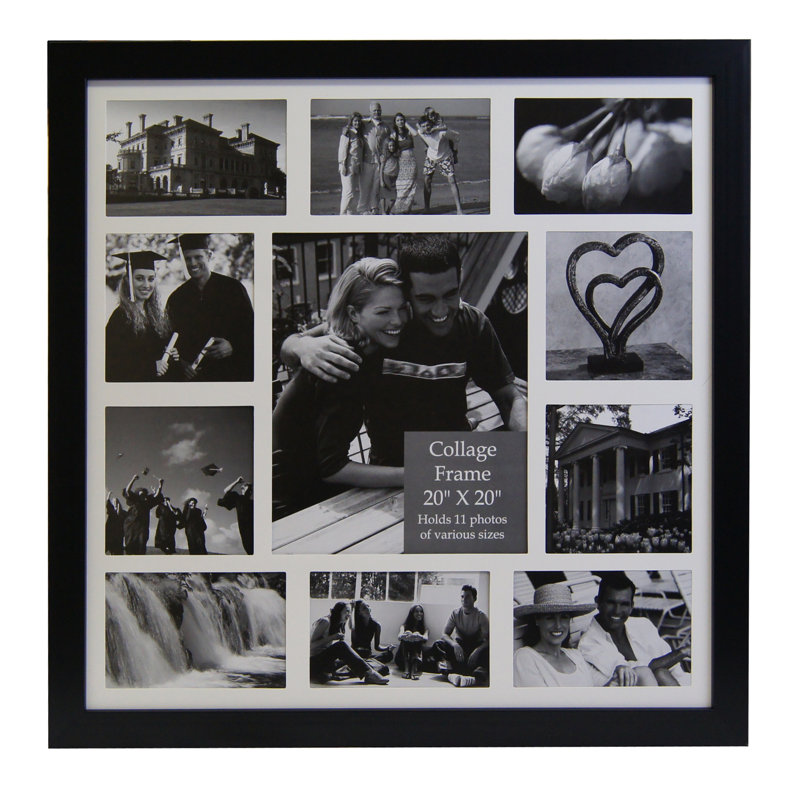 Picture Frame, Matte Black, 8" x 10"