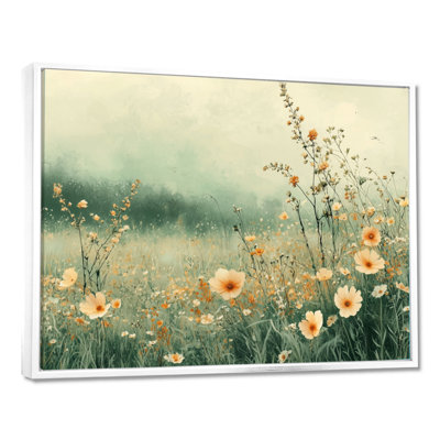 Jabbaar Orange Country Wildflowers Dream - Wildflowers Wall Art