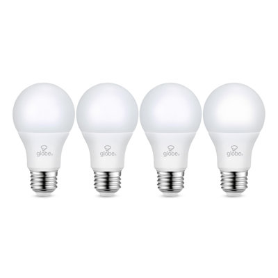 40W Equivalent 450 Lumens 5000K Daylight White A19 E26 Base Dimmable LED Light Bulb (4-Pack)