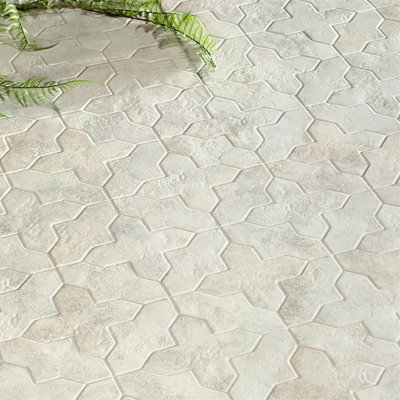 Terralis 6 X 6 In. Matte Soft Beige Porcelain Cross Wall And Floor Tile (6.35 Sq Ft/Case) - 24 Pack