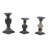11.5'' H Wood Tabletop Candlestick