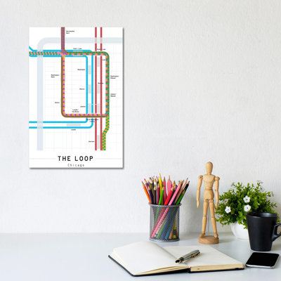 " Chicago Loop Map " by Project Subway NYC