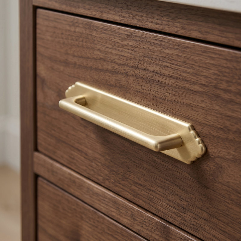 5'' Hole Center Classical Cabinet Bar Pull With G024 Backplate-Champagne Bronze, 5, Champagne Bronze
