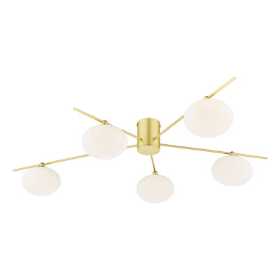 Jamir Glass Semi Flush Mount