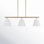 Stephens 3 - Light Dimmable Modern Linear Chandelier