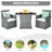 Dominador 2 - Person Patio Conversation Set with Cushions