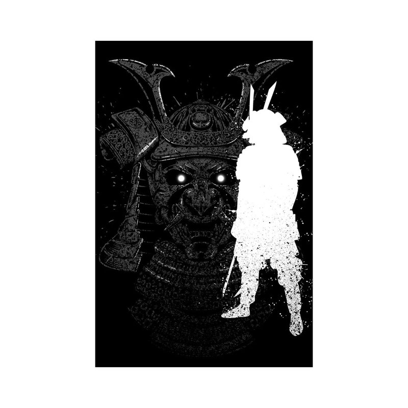 Inking Samurai by Alberto Perez - Wrapped Canvas Print, 30.48 cm H x 45.72 cm W