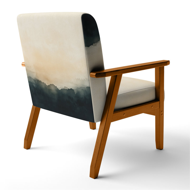 Chaise rembourrée Sky - Fauteuil Sky, Brown Square Arms