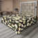 Drap plat à motif floral bohème Ambesonne