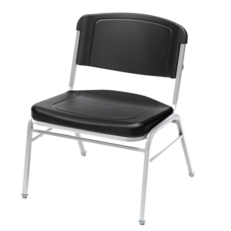 Chaise de bureau empilable Big and Tall, Noir