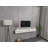 Fully Assembled Floating Tv Stand, 55in Wall Mounted Entertainment Center With Flip-down Doors & Drawers，high Gloss-169017382