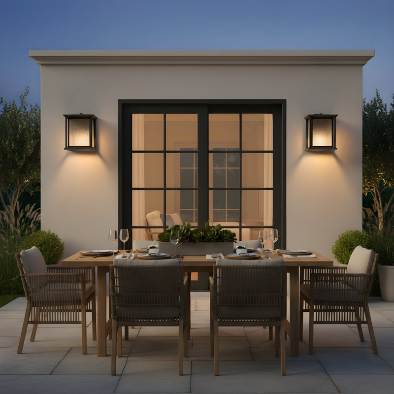 Audley Small Lantern from Generation Lighting , Antique Bronze, Seeded