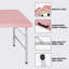 Table pliante portative rose 4 pi 4 po poids pliable intérieur et extérieur 135 kg-1213638544