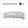 Matlin 91" Modern Boucle Sofa with Solid Wood Base