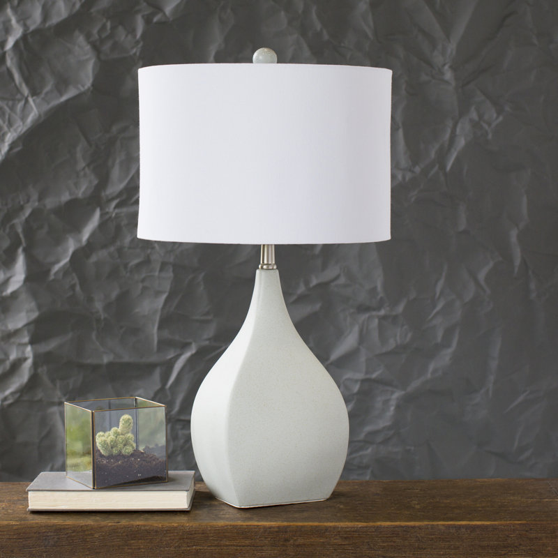 Larimore Ceramic Table Lamp, Off-White