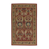 Hand-Knotted Aubusson High-Quality Red/Beige/Blue Area Rug