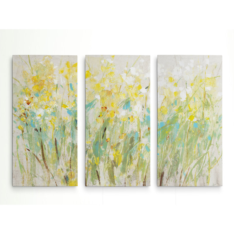 Ensemble de 3 reproductions d’art sur toile, H 32 po x l 48 po x P 1,5 po