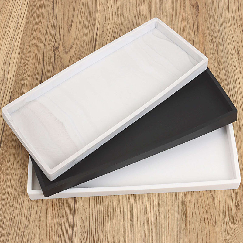Olles Bathroom Tray, Black