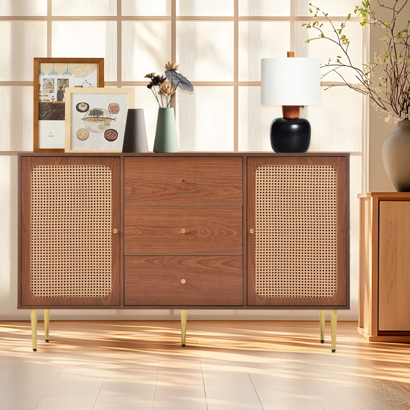 Iron 2 Doors 3 Drawers Sideboard