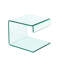 Amalia Glass Top C Table End Table