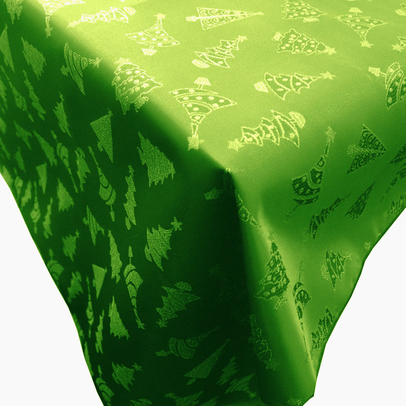 Linge de table Kadey Brocade, 84 po x 56 po, Vert