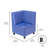 Kid Comfort Collective Modular Corner Chair - Blue-124164523