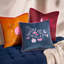 Bad Witch Vibes Abstract Orange Square Throw Cushion