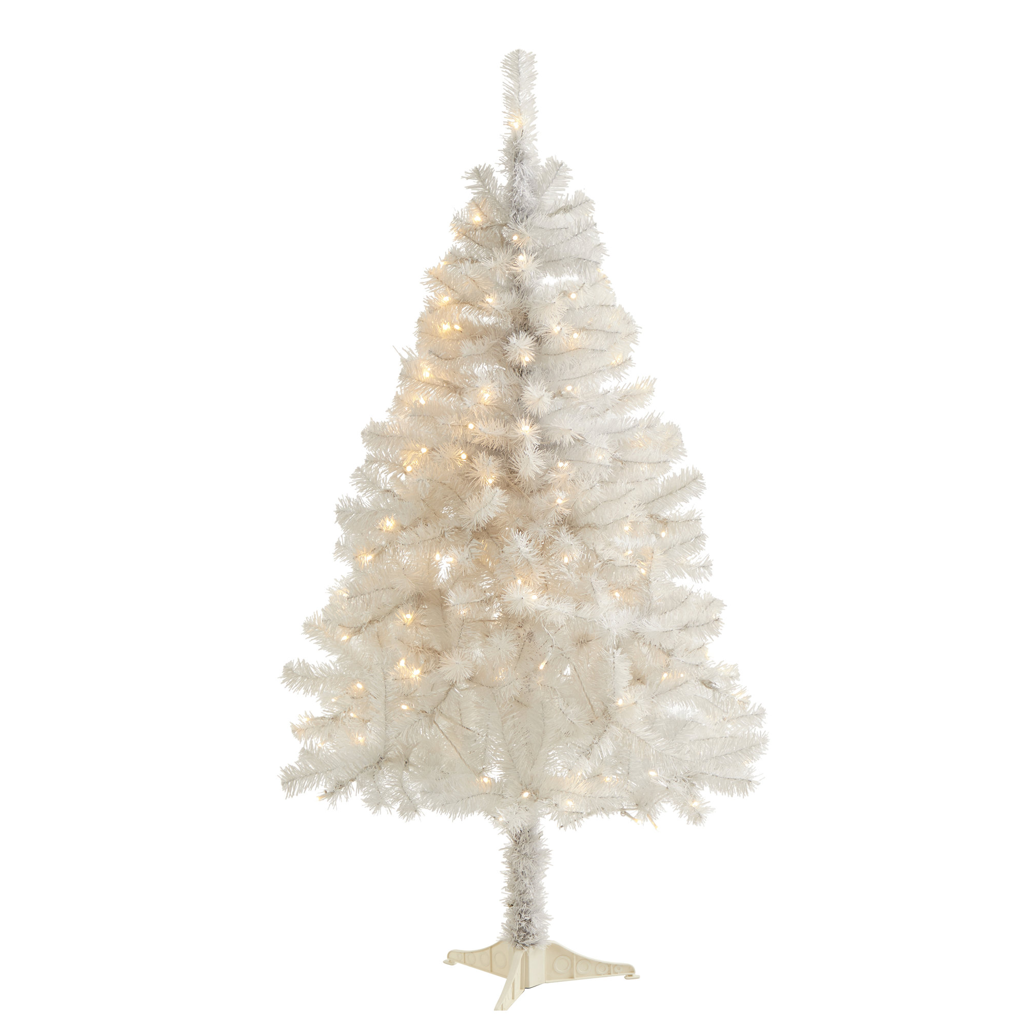 Lighted Artificial Christmas Tree, 4' H